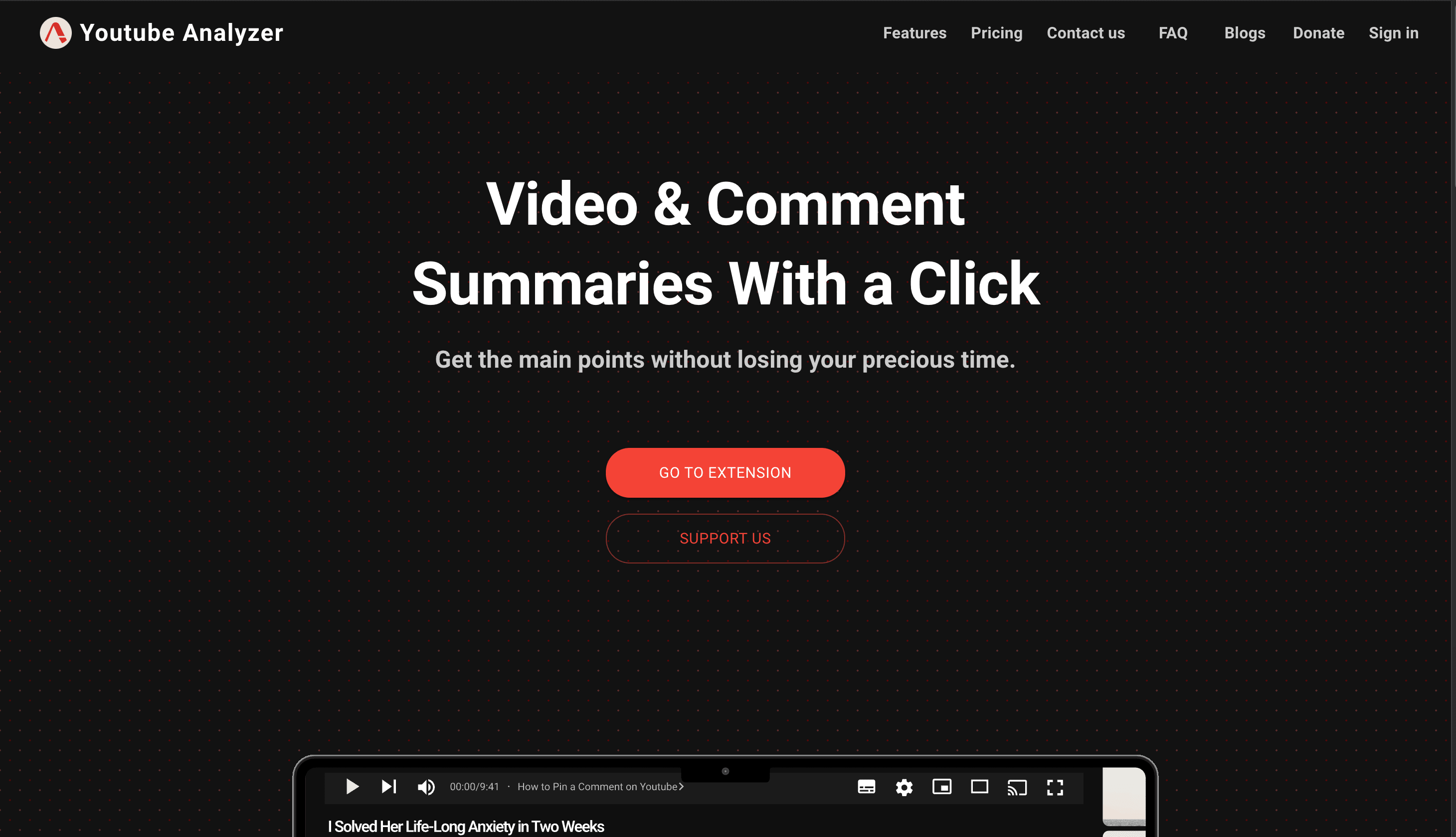 YouTube Analyzer project screenshot